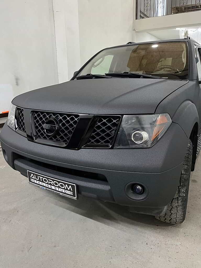NISSAN PATHFINDER R51RAPTOR покраска в раптор и антихром autoroom kz
